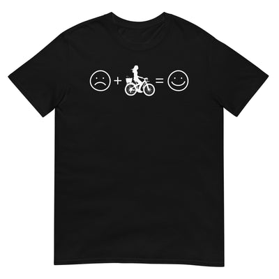 Lächelndes Gesicht und Radfahren - T-Shirt (Unisex) fahrrad xxx yyy zzz Black