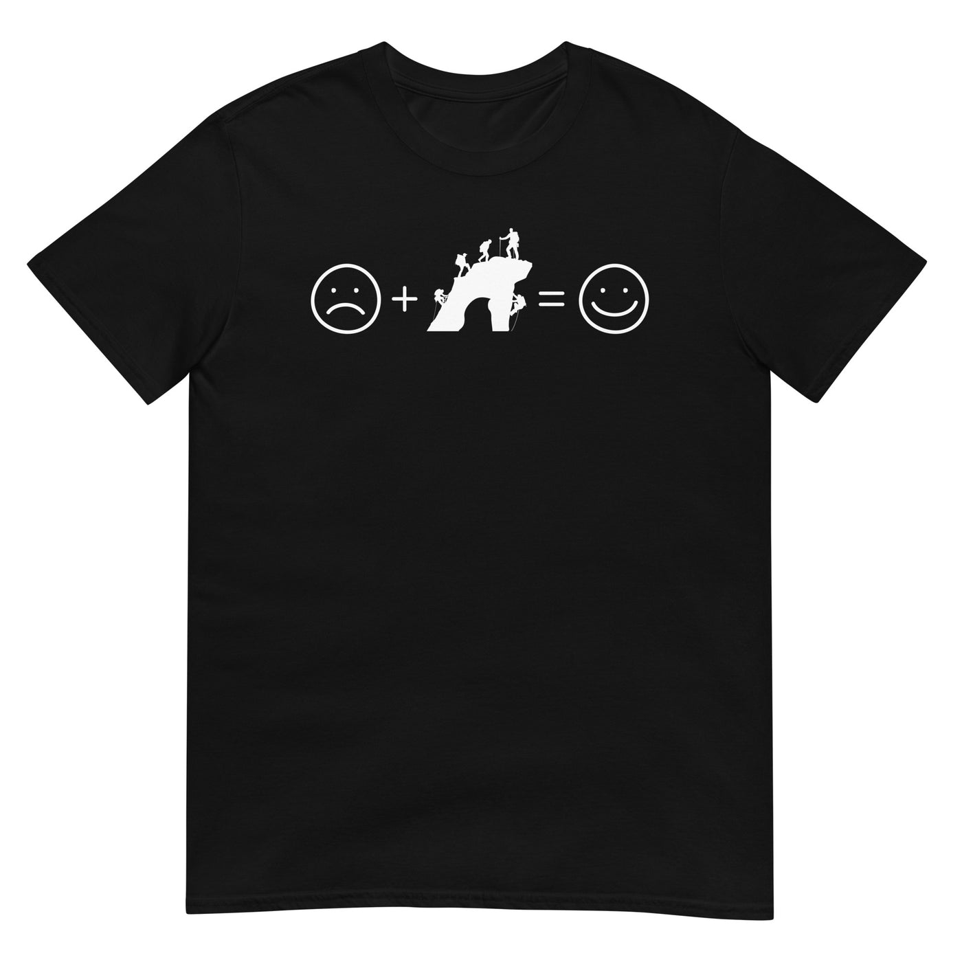 Lächelndes Gesicht und Klettern - T-Shirt (Unisex) klettern xxx yyy zzz Black