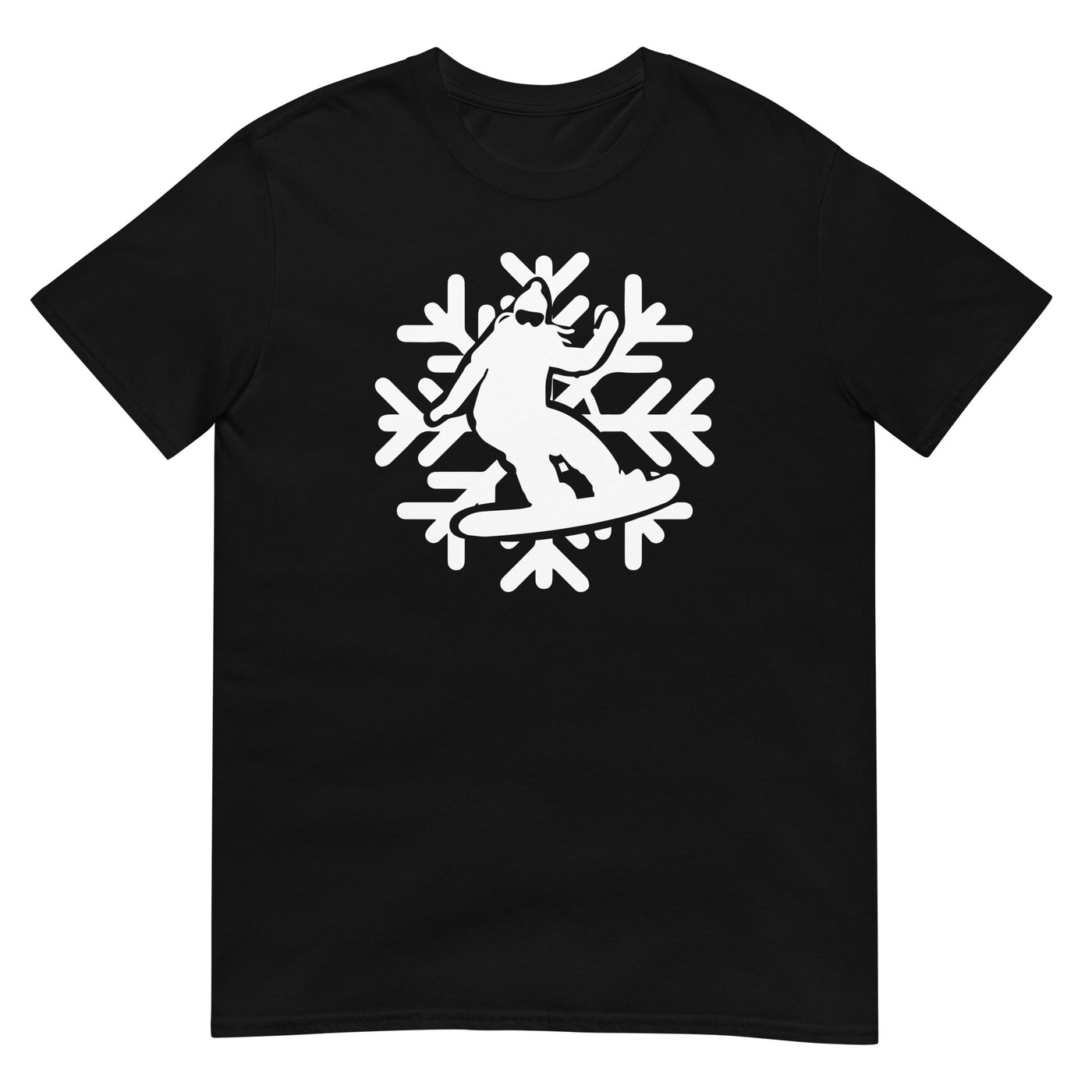 Snowflake - Snowboarding - T-Shirt (Unisex) snowboarden xxx yyy zzz Black