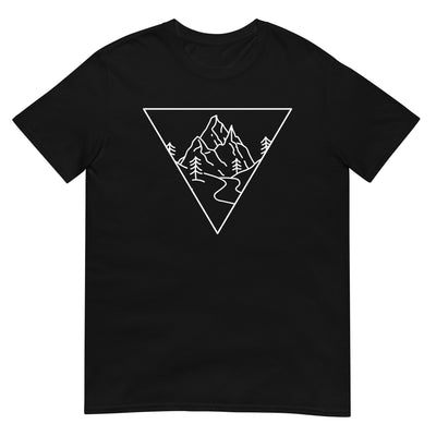 Dreieck und Berge - T-Shirt (Unisex) berge xxx yyy zzz Black