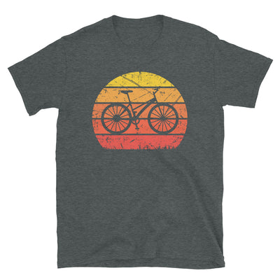 Vintage Sun And Cycling - T-Shirt (Unisex) fahrrad Dark Heather