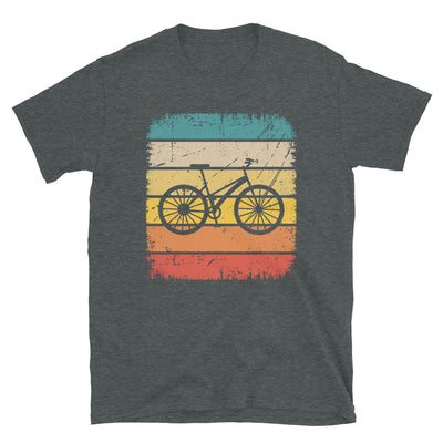 Vintage Square And Cycling - T-Shirt (Unisex) fahrrad Dark Heather