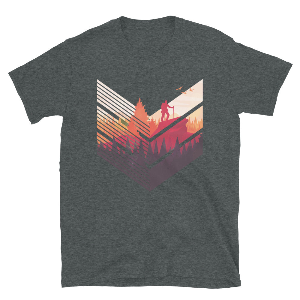 Wanderführer - T-Shirt (Unisex) berge wandern Dark Heather