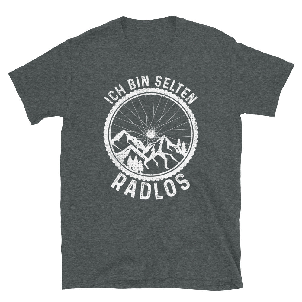 Ich Bin Selten Radlos - T-Shirt (Unisex) fahrrad mountainbike Dark Heather