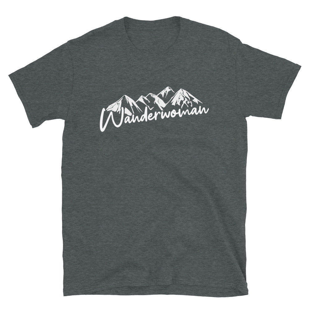 Wanderwoman - T-Shirt (Unisex) berge wandern Dark Heather