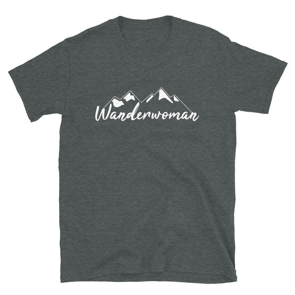 Wanderwoman. - T-Shirt (Unisex) wandern Dark Heather