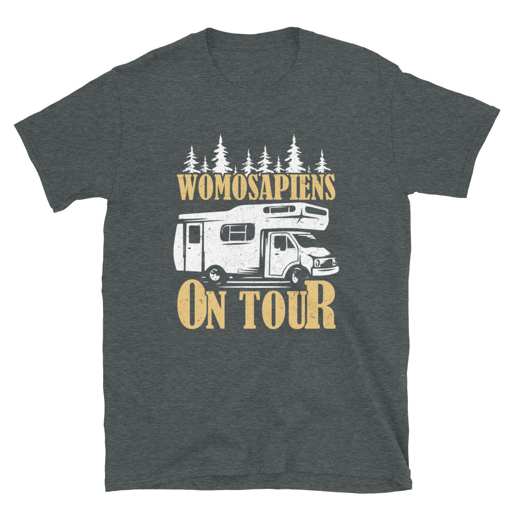 Womosapiens On Tour - T-Shirt (Unisex) camping Dark Heather