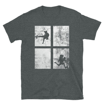 4 Rechtecke - Klettern - T-Shirt (Unisex) klettern Dark Heather