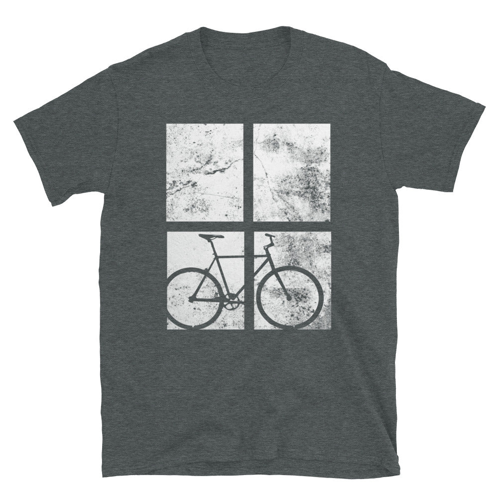 4 Rechtecke - Radfahren - T-Shirt (Unisex) fahrrad Dark Heather