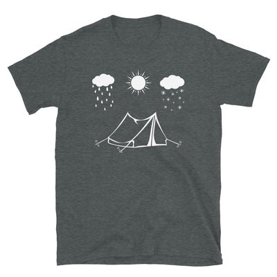 Alle Jahreszeiten Und Camping - T-Shirt (Unisex) camping Dark Heather