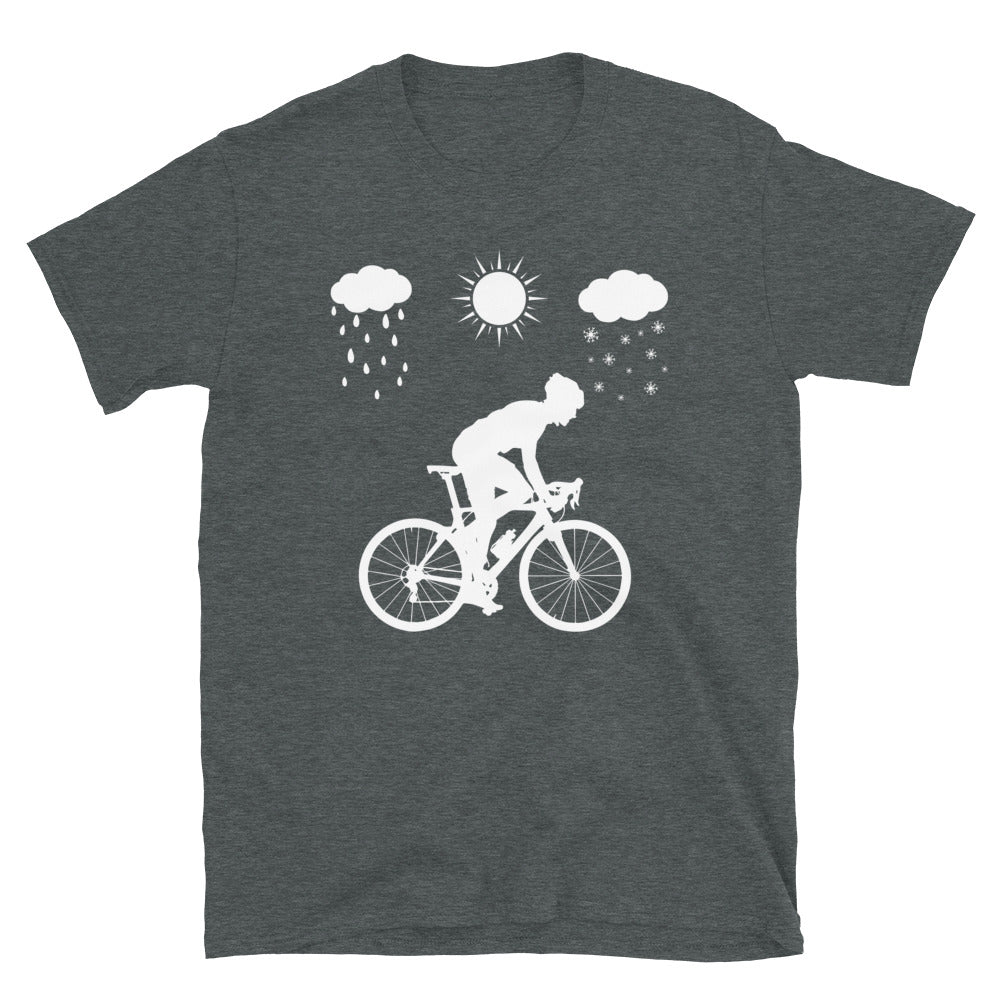 Alle Jahreszeiten Und Radfahren - T-Shirt (Unisex) fahrrad Dark Heather