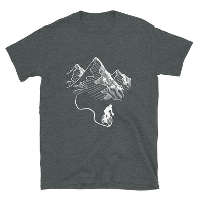 Bergbiker - (M) - T-Shirt (Unisex) Dark Heather