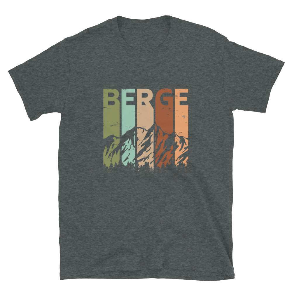 Berge - Vintage - T-Shirt (Unisex) berge Dark Heather