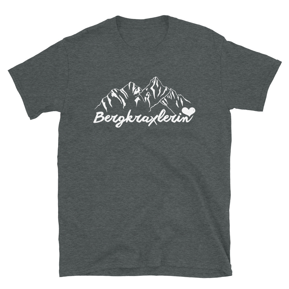 Bergkraxlerin - T-Shirt (Unisex) berge wandern Dark Heather