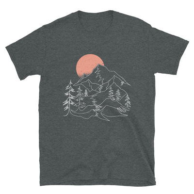 Berglandschaft - T-Shirt (Unisex) berge Dark Heather
