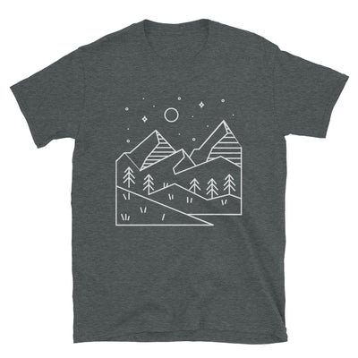 Bergtraum - T-Shirt (Unisex) berge Dark Heather