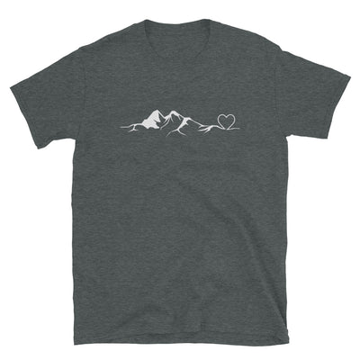 Bergverliebt - T-Shirt (Unisex) berge wandern Dark Heather