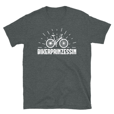 Bikerprinzessin - T-Shirt (Unisex) fahrrad Dark Heather
