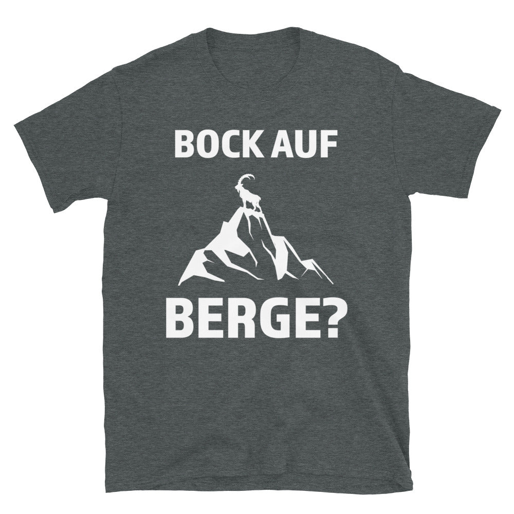 Bock Auf Berge - T-Shirt (Unisex) berge Dark Heather