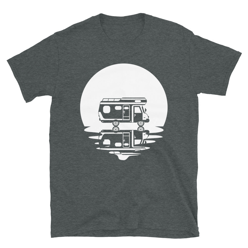 Kreis Und Spiegelung – Camping Van - T-Shirt (Unisex) camping Dark Heather