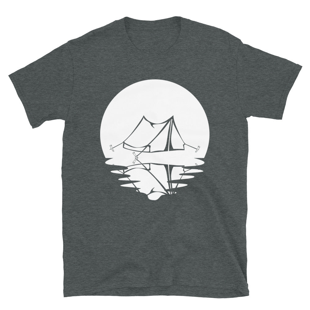 Kreis Und Spiegelung – Campingzelt - T-Shirt (Unisex) camping Dark Heather