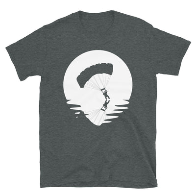 Kreis Und Reflexion - Paragliding - T-Shirt (Unisex) berge Dark Heather