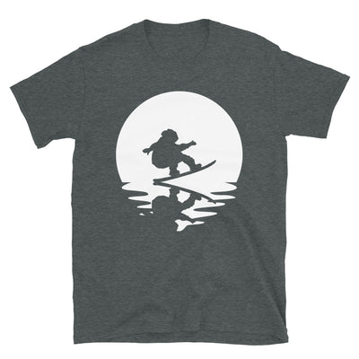Kreis Und Reflexion – Snowboarden - T-Shirt (Unisex) snowboarden Dark Heather