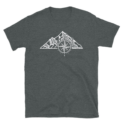 Kompass - Berg - T-Shirt (Unisex) berge Dark Heather