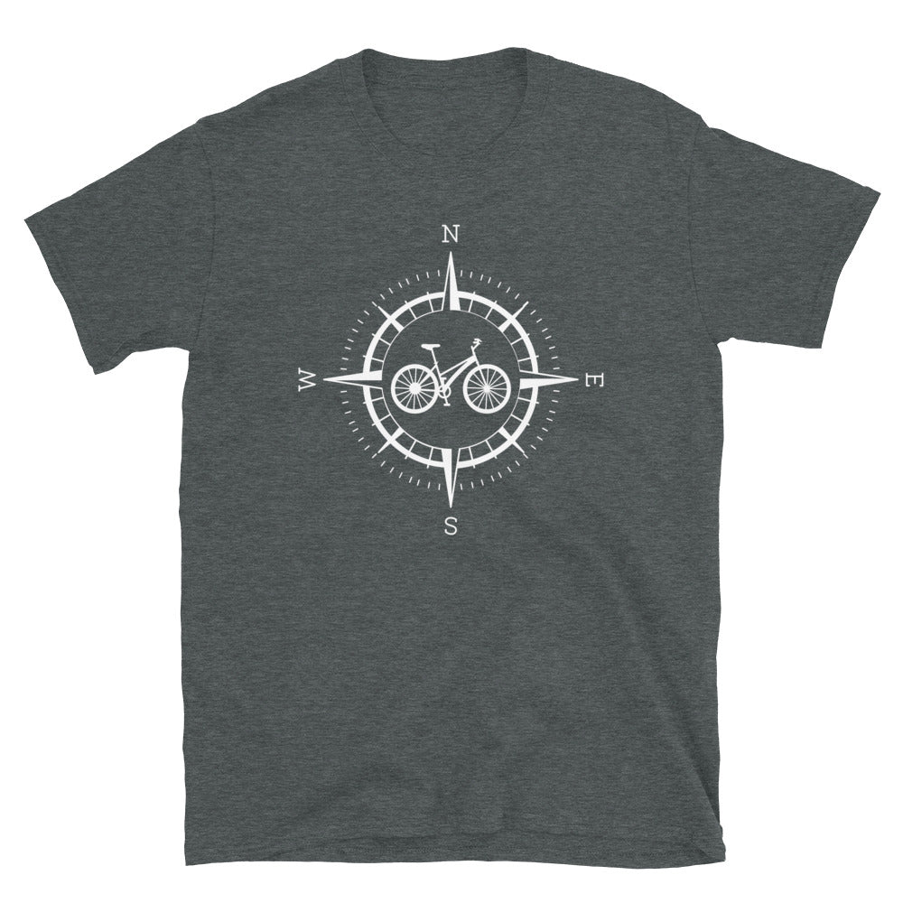 Kompass Und Fahrrad - T-Shirt (Unisex) fahrrad Dark Heather