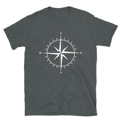Kompass Für Reisende - T-Shirt (Unisex) camping Dark Heather
