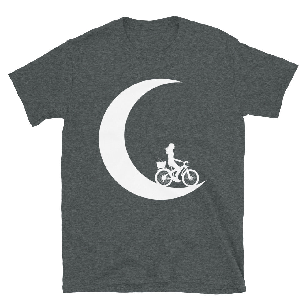 Halbmond - Weibliches Radfahren - T-Shirt (Unisex) fahrrad Dark Heather