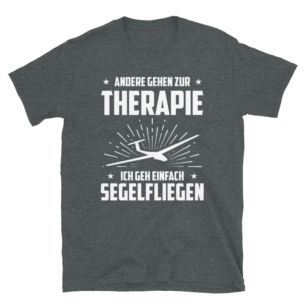 Andere Gehen Zur Therapie Ich Gen Einfach Segelfliegen - T-Shirt (Unisex) berge Dark Heather