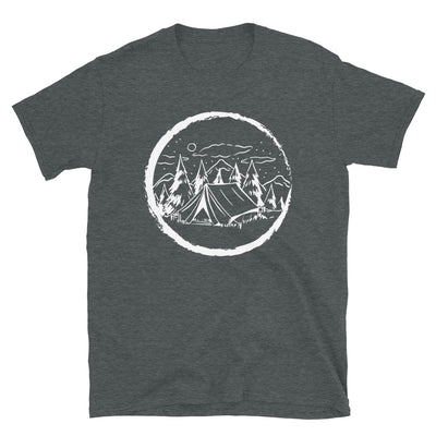 Kreis Und Camping - T-Shirt (Unisex) camping Dark Heather