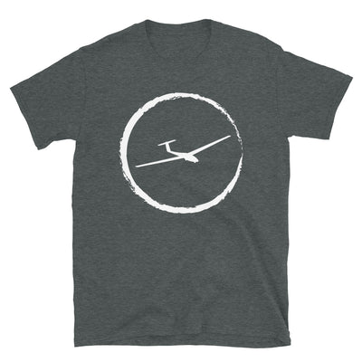 Kreis Und Segelflugzeug - T-Shirt (Unisex) berge Dark Heather