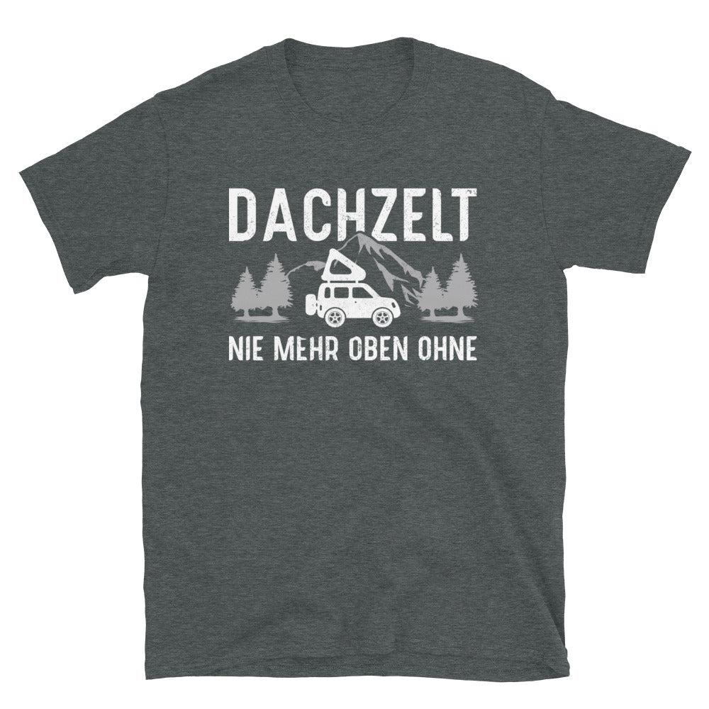 Dachzelt - T-Shirt (Unisex) camping Dark Heather