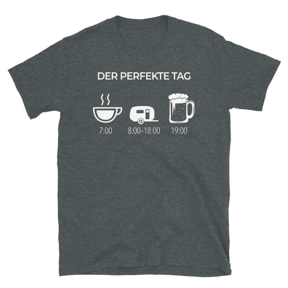Der Perfekte Camping Tag - T-Shirt (Unisex) camping Dark Heather