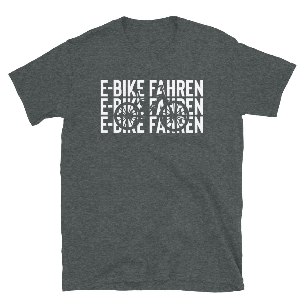 E-Bike Fahren - T-Shirt (Unisex) e-bike Dark Heather
