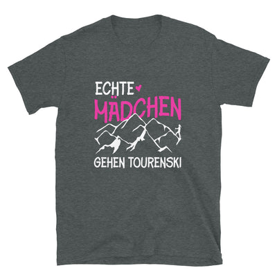 Echte Mädchen Gehen Tourenski - (S.K) - T-Shirt (Unisex) klettern Dark Heather