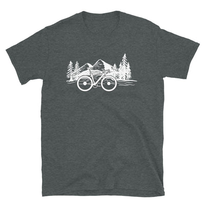 Fahrrad Und Berge - T-Shirt (Unisex) fahrrad Dark Heather