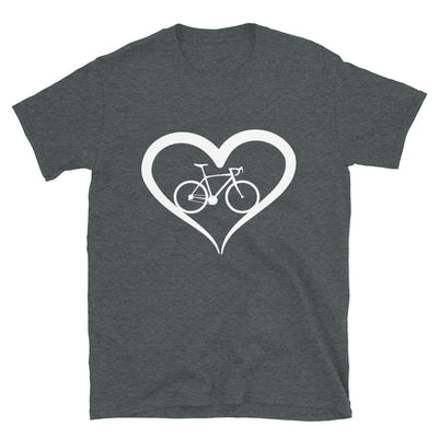 Fahrrad Und Herz - T-Shirt (Unisex) fahrrad Dark Heather