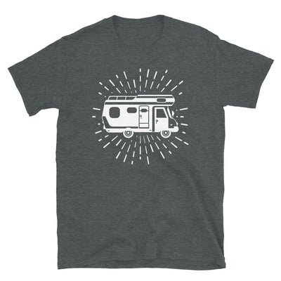 Feuerwerk Und Camping - T-Shirt (Unisex) camping Dark Heather
