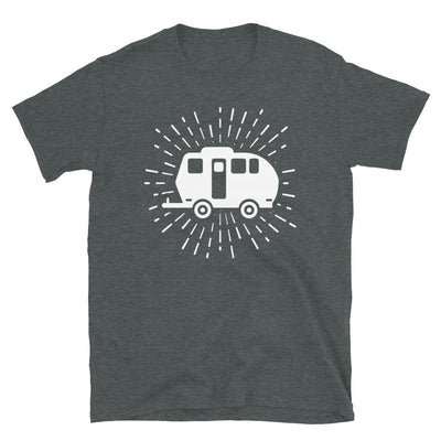 Feuerwerk Und Camping 2 - T-Shirt (Unisex) camping Dark Heather