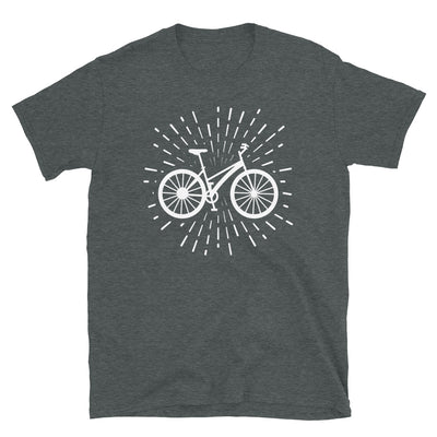 Feuerwerk Und Radfahren - T-Shirt (Unisex) fahrrad Dark Heather
