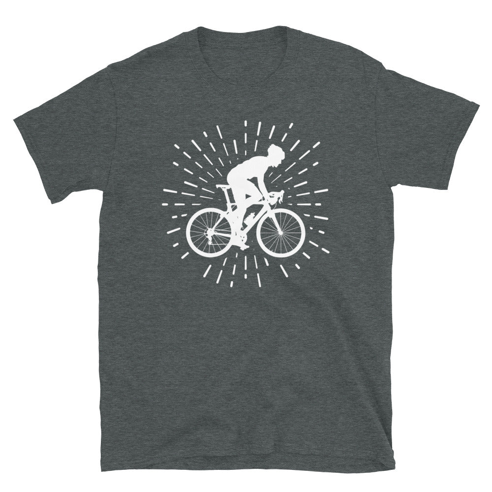 Feuerwerk Und Radfahren 1 - T-Shirt (Unisex) fahrrad Dark Heather
