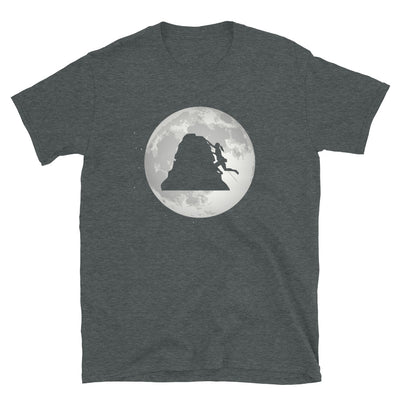 Vollmond – Weibliches Klettern - T-Shirt (Unisex) klettern Dark Heather