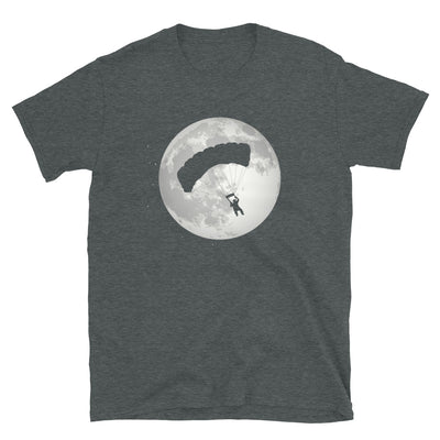 Vollmond - Gleitschirmfliegen - T-Shirt (Unisex) berge Dark Heather