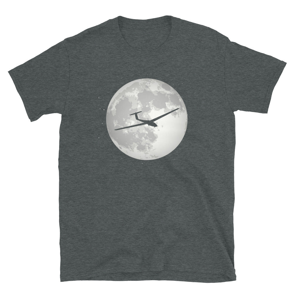 Vollmond - Segelflugzeug - T-Shirt (Unisex) berge Dark Heather