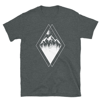 Gebirge - Geometrisch - T-Shirt (Unisex) berge Dark Heather
