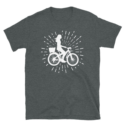 Feuerwerk Und Radfahren 2 - T-Shirt (Unisex) fahrrad Dark Heather