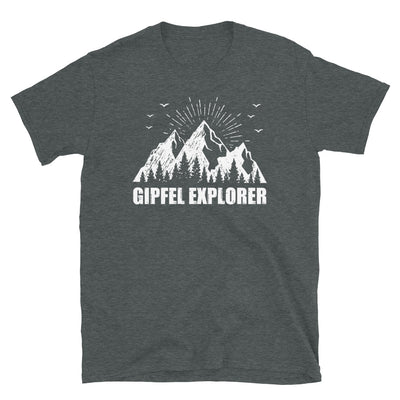 Gipfel Explorer - T-Shirt (Unisex) berge Dark Heather